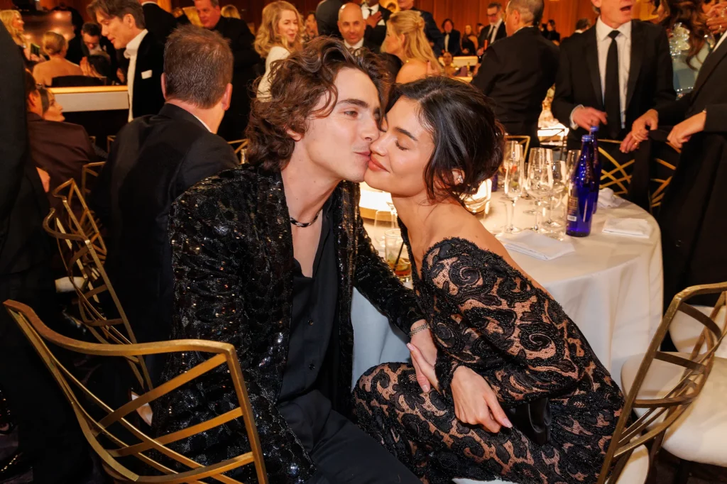 Kylie Jenner y Timothée Chalamet se hicieron virales. Foto cortesía