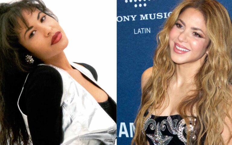 Shakira homenajea a Selena Quintanilla. Foto composición