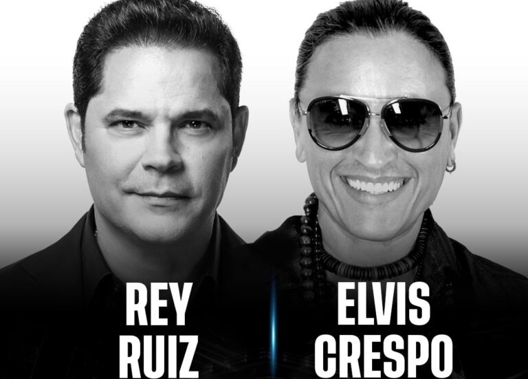 Rey Ruiz y Elvis Crespo juntos en Miami.