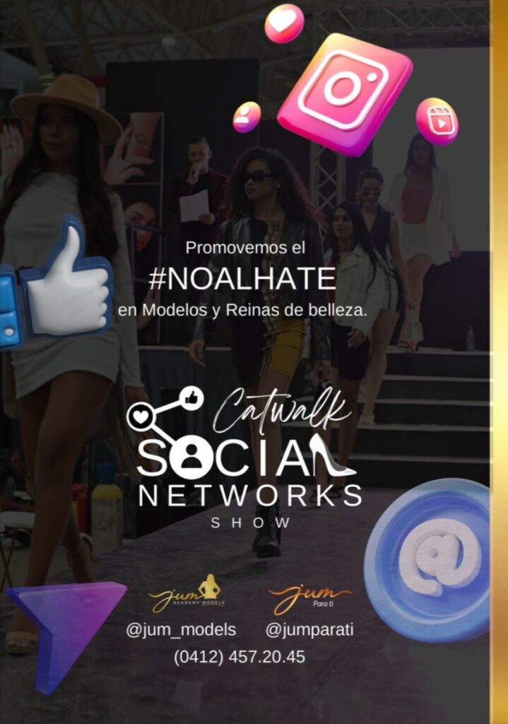 JUM Models llevará lo mejor de la moda y las redes sociales al Unicentro Maracay con su Catwalk Social Networks Show